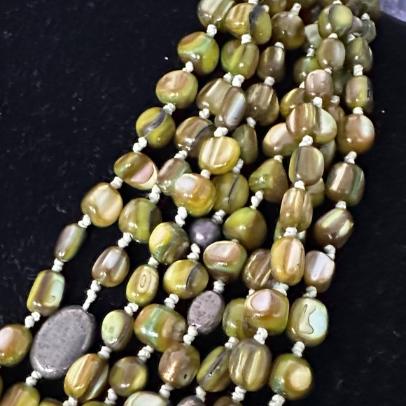 Silpada Multi Strand Necklace Green - Picture 9 of 10